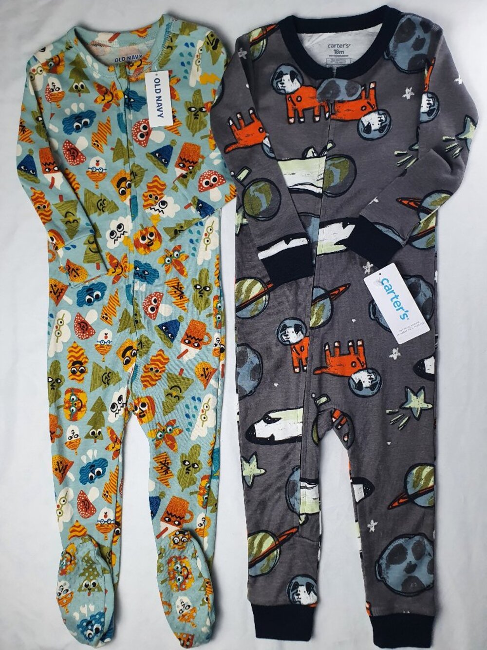 NWT Baby Boy Sleeper Lot - Old Navy 18-24M & Carter's 18M